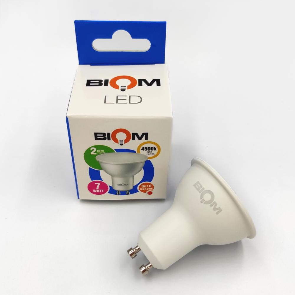 Biom LED BT-572 7W GU10 4500K - зображення 1