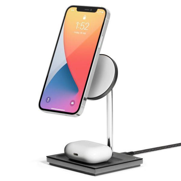 NATIVE UNION Magnetic Wireless Charger Black (SNAP-2IN1-WL-BLK) - зображення 1