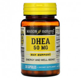Mason Natural Вітамінно-мінеральний комплекс  Дегідроепіандростерон 50 мг, DHEA, 30 капсул (MAV-11308)