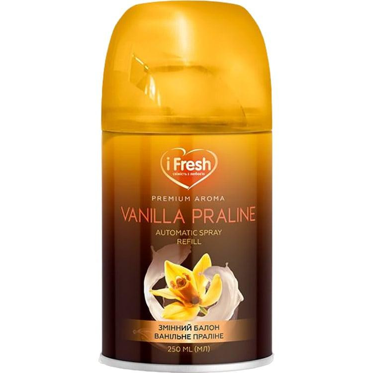 IFresh Освіжувач повітря  Premium Aroma Vanilla Praline Змінний балон 250 мл (4820268100139) - зображення 1