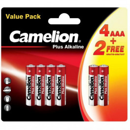 Camelion AAA bat Alkaline 4+2шт Plus Alkaline (4+2LR03-BP)