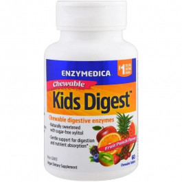 Enzymedica Enzymedica Kids Digest Chewable Digestive Enzymes Травні ферменти для дітей 60 жувальних таблеток з 