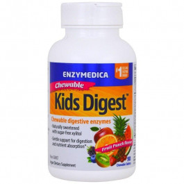 Enzymedica Enzymedica Kids Digest Chewable Digestive Enzymes Травні ферменти для дітей 90 жувальних таблеток з 