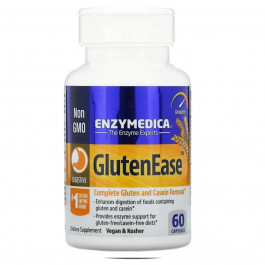 Enzymedica Ферменты для переваривания глютена, GlutenEase, , 60 капсул (ENZ-26200)