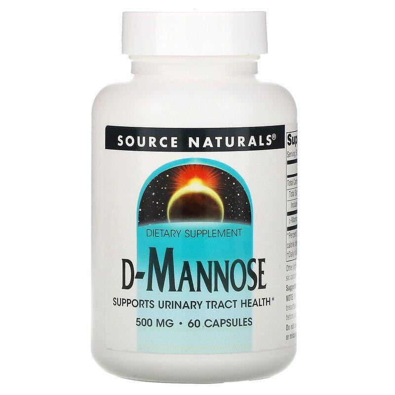 Source Naturals Д-Манноза, , 500 мг, 60 капсул, (SNS-02198) - зображення 1