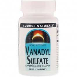 Source Naturals Ванадий сульфат, , 10 мг, 100 таблеток (SNS-01747)
