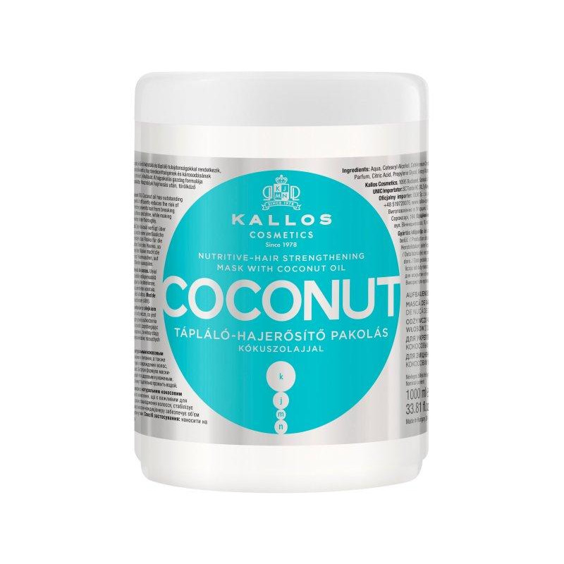 Kallos Маска для волос  KJMN Coconut Укрепляющая с кокосовым маслом 1 л (5998889516116) - зображення 1