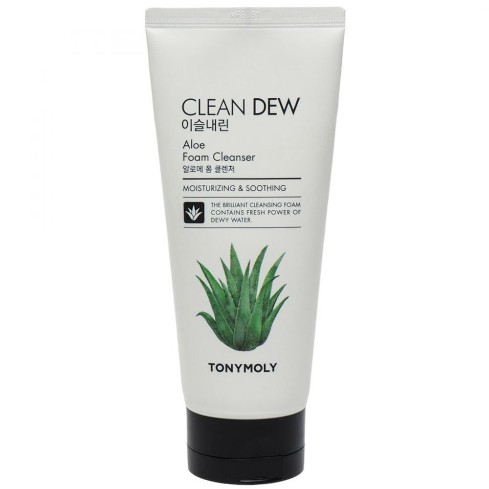 TonyMoly Очищающая пенка для умывания  Clean Dew Aloe Foam Cleanser с алое, 180 мл - зображення 1