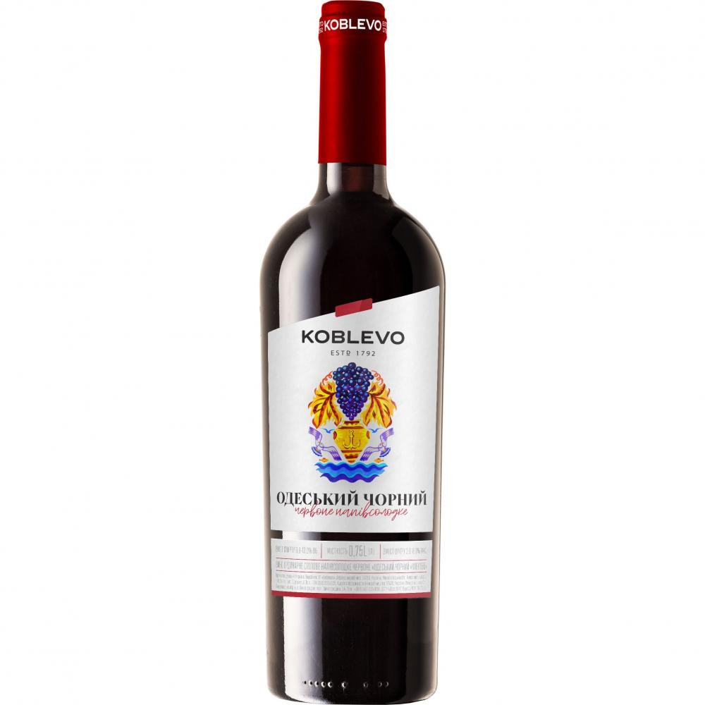 Коблево Вино  Бордо Одеський чорний 0.75л (4820004929710) - зображення 1