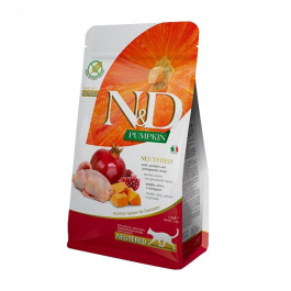 Farmina N&D Grain Free Adult Pumpkin Quail & Pomegranate Neutered 5 кг (8010276036803)