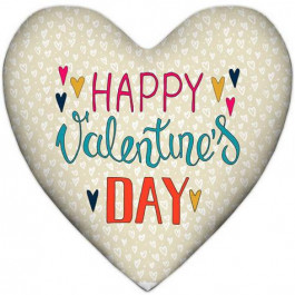 Presentville Подушка серце  XXL Happy Valentine`s day 57х57 (6PS_17L011)