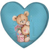 Presentville Подушка серце  3D Медвежа Тедді 40х40х7,5 (3DPS_18L028) - зображення 1