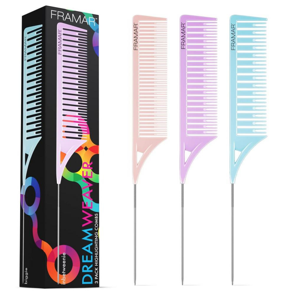 Framar Комплект гребінців для набору пасм  Dreamweaver Comb Pastel (пастельні кольори), 3 шт (92001) - зображення 1