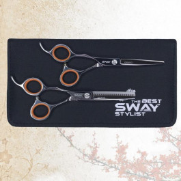 SWAY Набор парикмахерских ножниц для левши Grand 481 размер 5,5 (110 481 set 5,50")