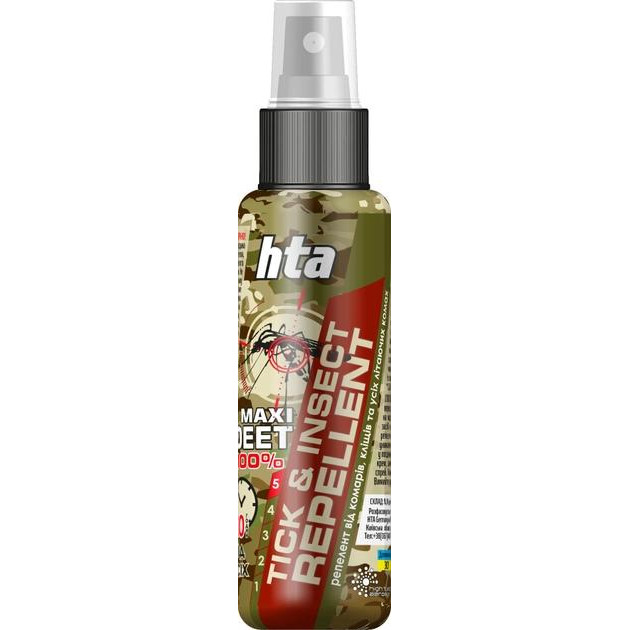 High Tech Aerosol Репелент-спрей  Maxi Deet 70% Tick & insect repellent від комах 100 мл (4820159543953) - зображення 1