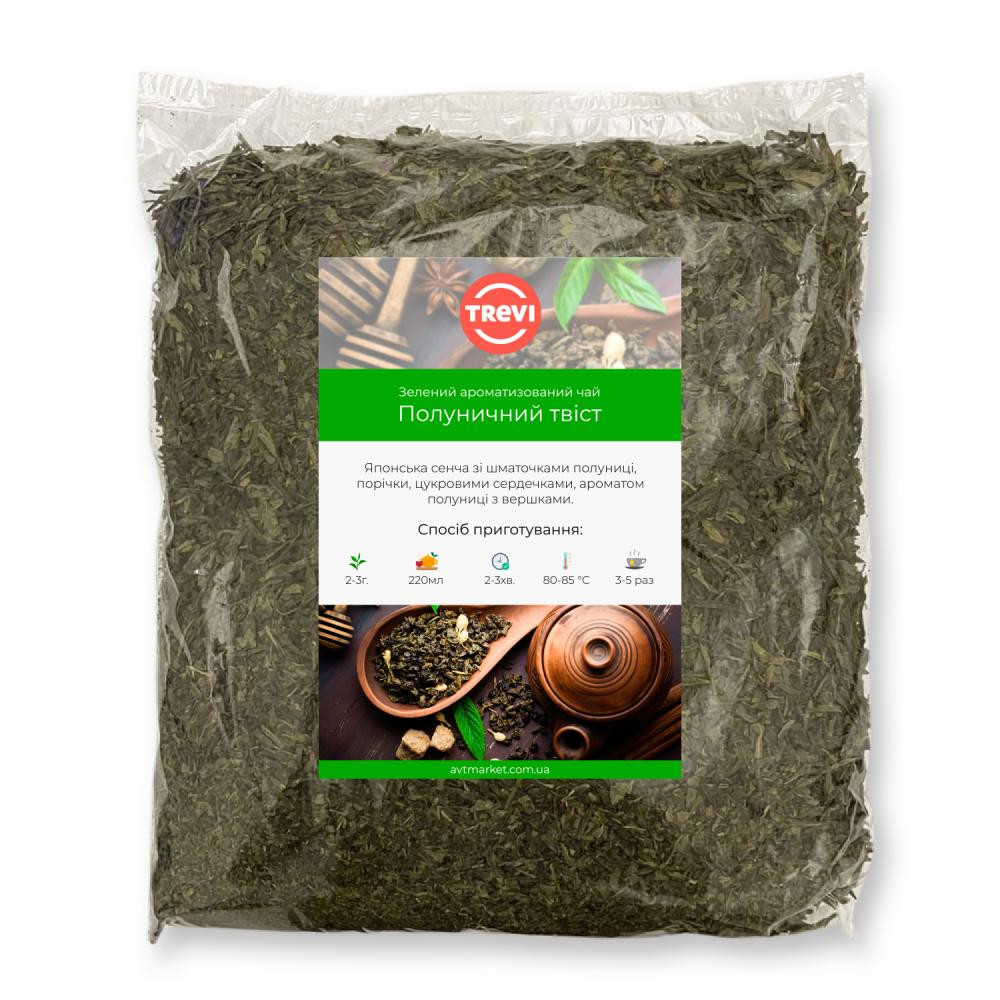 Trevi Чай зелений розсипний  Полуничний твіст 1 кг - зображення 1