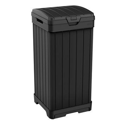 Keter Місткий контейнер для сміття  Baltimore Waste Bin 125L 236997 чорний (7290106938663) - зображення 1