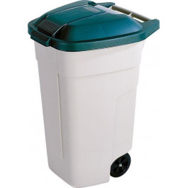 Keter Місткий контейнер для сміття Refuse Bin O/W 110L бежевий-зелений  176805 (3012400003007)