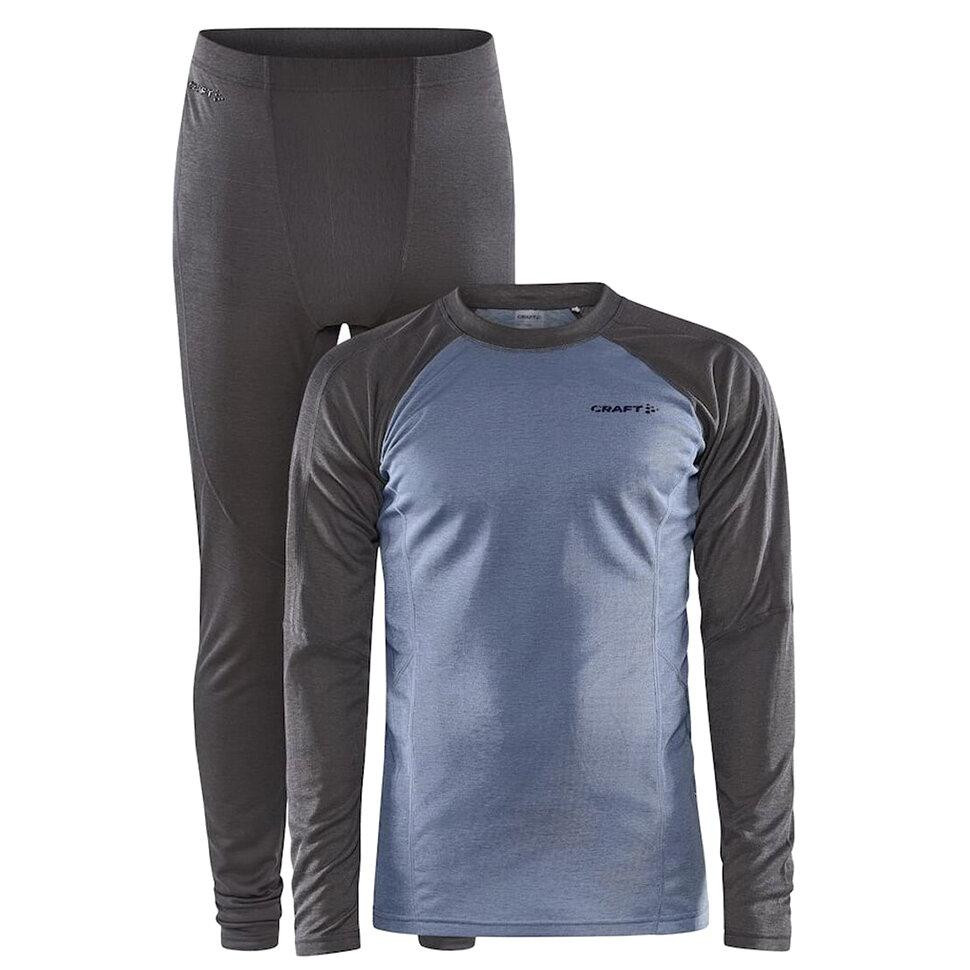 Craft Комплект термобілизни  Core Warm Baselayer Set Man Granite Flow / розмір M - зображення 1