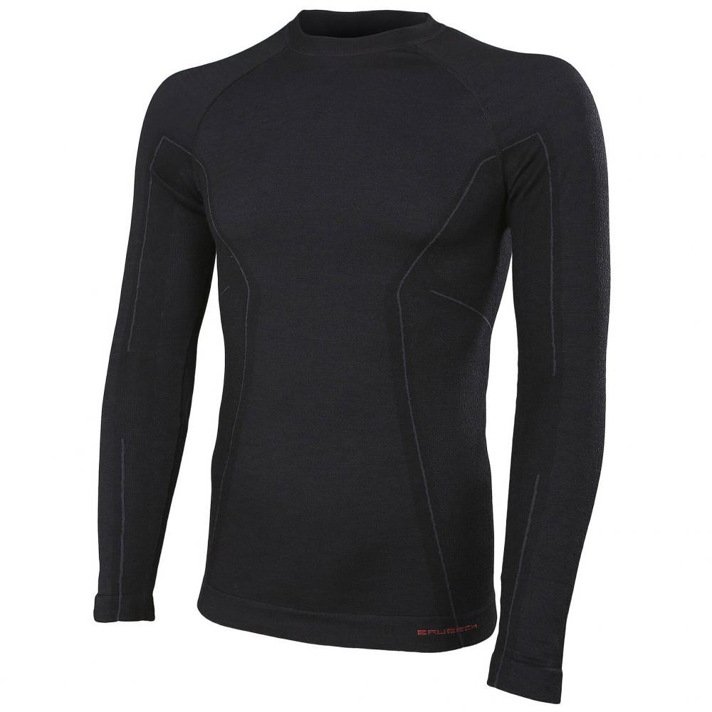 Brubeck Термобілизна чоловіча блуза  Active Wool Top M Black розмір XL - зображення 1