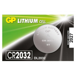 GP Batteries CR-2032 bat(3B) Lithium 1 шт (CR2032-U1)