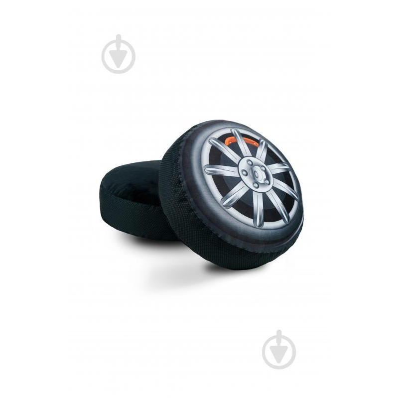 WP Merchandise Подушка декоративна Машинне колесо з гальмівним циліндром (FWPCARWHWBC24BK00) чорний (4820202327875) - зображення 1