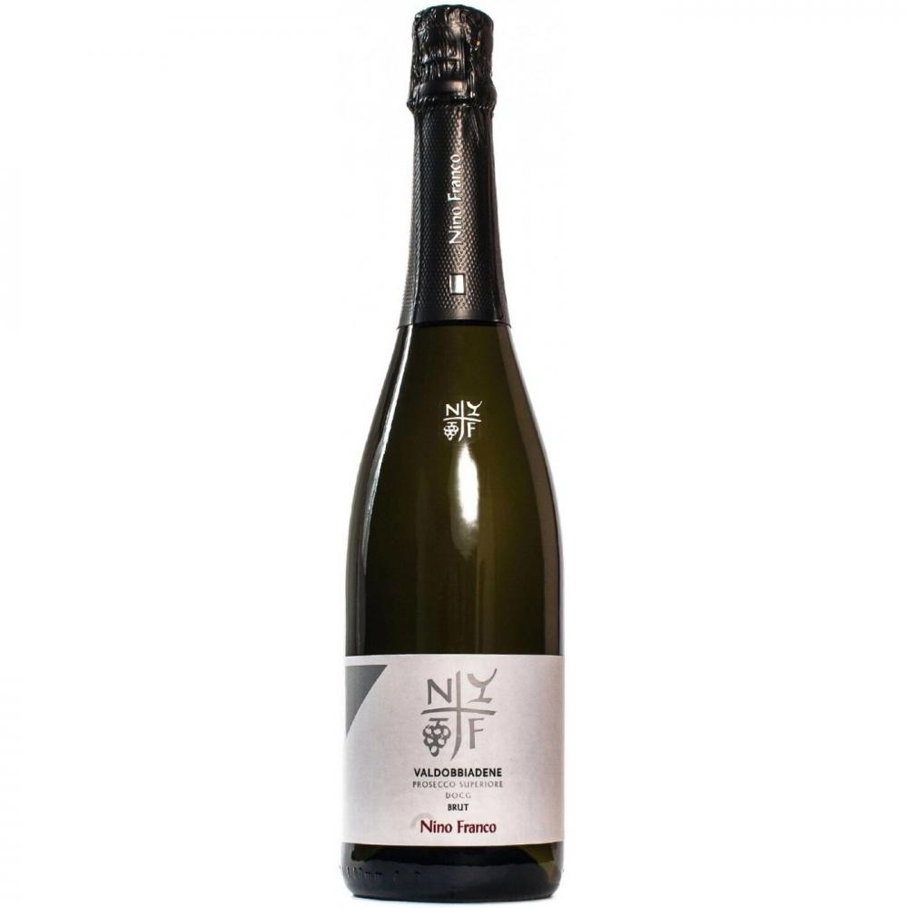 Nino Franco Вино ігристе  Valdobbiadene Prosecco Superiore DOCG Brut біле брют 0.375 л (8016104233703) - зображення 1