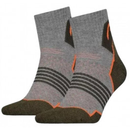 HEAD Набір шкарпеток  Hiking Quarter 701219909-001 43-46 (2 пари) Сірий із зеленим (8720245372510)