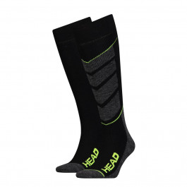   HEAD Набор горнолыжных носков  Unisex Ski V-Shape Kneehigh 2P 791004001-817 35-38 р 2 пары Серо-черный (8