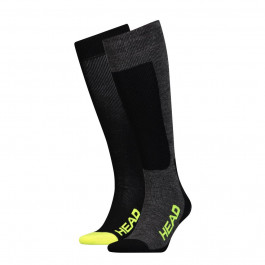   HEAD Набор горнолыжных носков  Unisex Ski Kneehigh 2P 791003001-817 35-38 р 2 пары Серо-черный (871882474