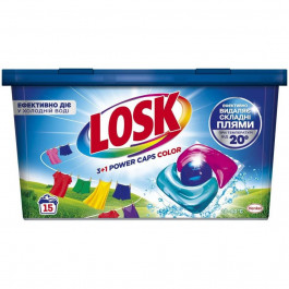 Losk Капсули для прання 3+1 Power Caps Color 15 шт (9000101803457)