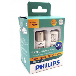 Philips PY21W Ultinon 12V Amber (11498ULAX2)