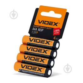   VIDEX AAA bat Super Heavy Duty 4шт (21160)