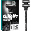 Gillette Станок для бритья мужской  Mach3 Charcoal с 2 сменными картриджами (8700216074308) - зображення 1