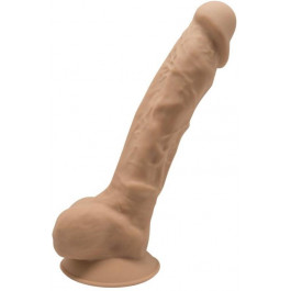   Silexd Фаллоимитатор Silexd Premium Silicone Dildo Model 1 Size 9, карамельный (8433345220161)