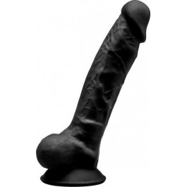   Silexd Premium Silicone Dildo Model 1 Size 7, черный (8433345220291)