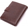 Karya Чоловічий невеликий гаманець з натуральної шкіри флотар коричневого кольору  (2421389) - зображення 2