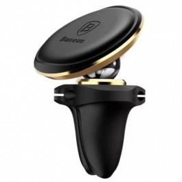 Baseus Magnetic Air Vent Car Mount With Cable Clip Gold (SUGX020015)