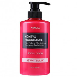 KUNDAL Лосьон для тела  Honey & Macadamia Body Lotion White Musk Белый мускус 500 мл