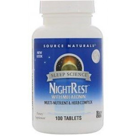 Source Naturals NightRest, Melatonin, 100 Tab