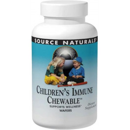 Source Naturals Укрепление иммунитета для детей, Children's Immune Chewable, , 30 жевательных конфет (SNS-02138)