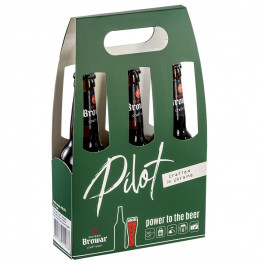 Volynski Browar Набір пива  Pilot, 4,5 - 8%, 1,05 л ( 3 шт. по 0,35 л) (4820183001078)