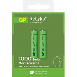 GP Batteries AAA 1000mAh NiMh 2шт ReCyko+ (GP100AAAHCE-2GBE2)