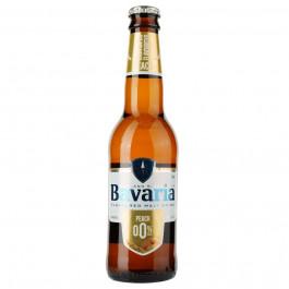 Bavaria Пиво  Персик, безалкогольне, світле, фільтроване, 0,33 л (8714800019927)