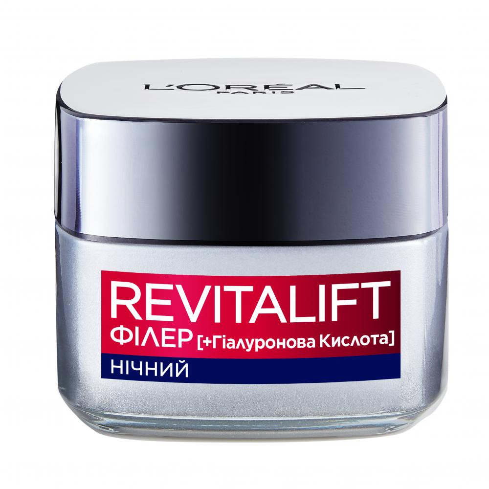 L'Oreal Paris Крем для лица ночной  Revitalift Филлер [HA] с гиалуроновой кислотой Восстановитель объема 50 мл - зображення 1