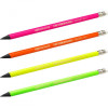 BIC Набор карандашей чернографитных 4 шт шестиугольных  Evolution Fluo HB 4 цвета с ластиком (3086123449 - зображення 3