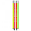 BIC Набор карандашей чернографитных 4 шт шестиугольных  Evolution Fluo HB 4 цвета с ластиком (3086123449 - зображення 4