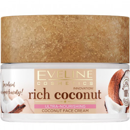 Eveline Ультра-питательный крем для лица  Cosmetics Rich Coconut Face Cream Обогащенный кокосовым маслом 50 