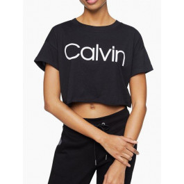 Calvin Klein Футболка коротка жіноча  55664554 S Чорна (1159782726)