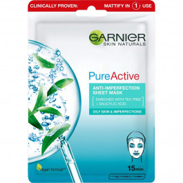 Garnier Тканевая маска  Skin Naturals Чистая Кожа для жирной и проблемной кожи лица 23 г (3600542368858)